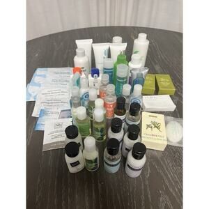 Travel Toiletries Misc Shampoo Cond Gel Bath Body Works Pharmacopia Lot of 46